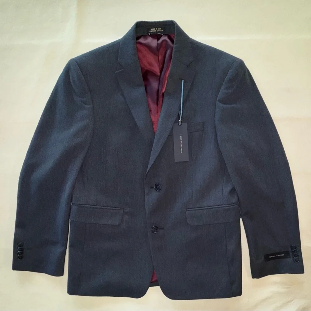 NWT TOMMY HILFIGER Blue Gibbs Blazer Jacket (S38) - Picture 11 of 17
